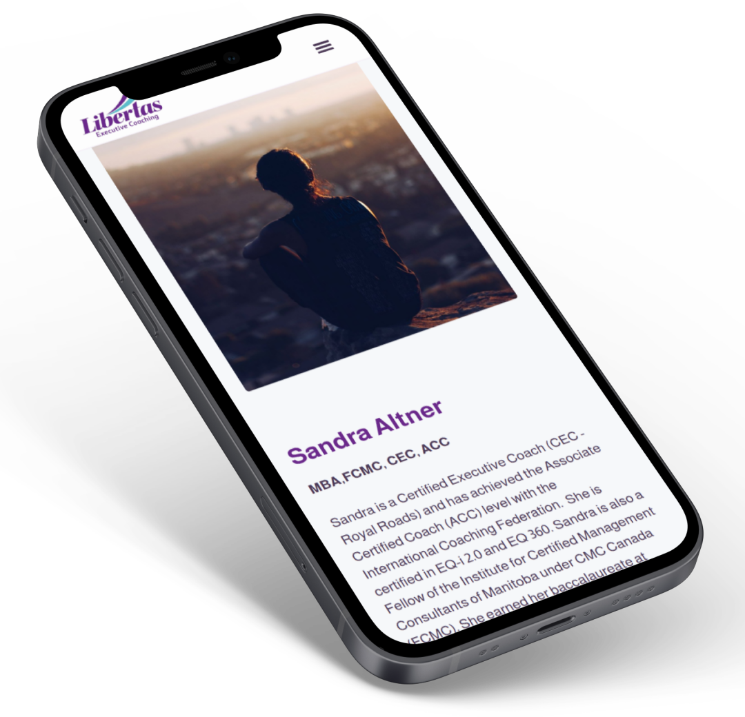 Webpage on mobile phone